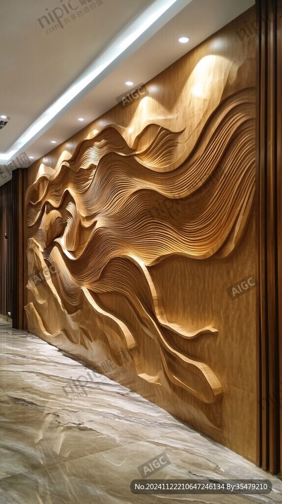 波浪造型墙