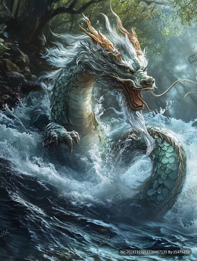 龙吐水壁纸