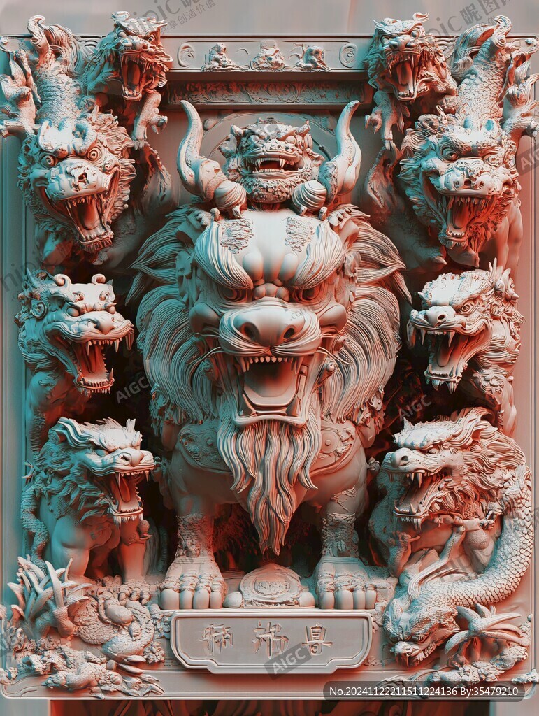 貔貅精雕图