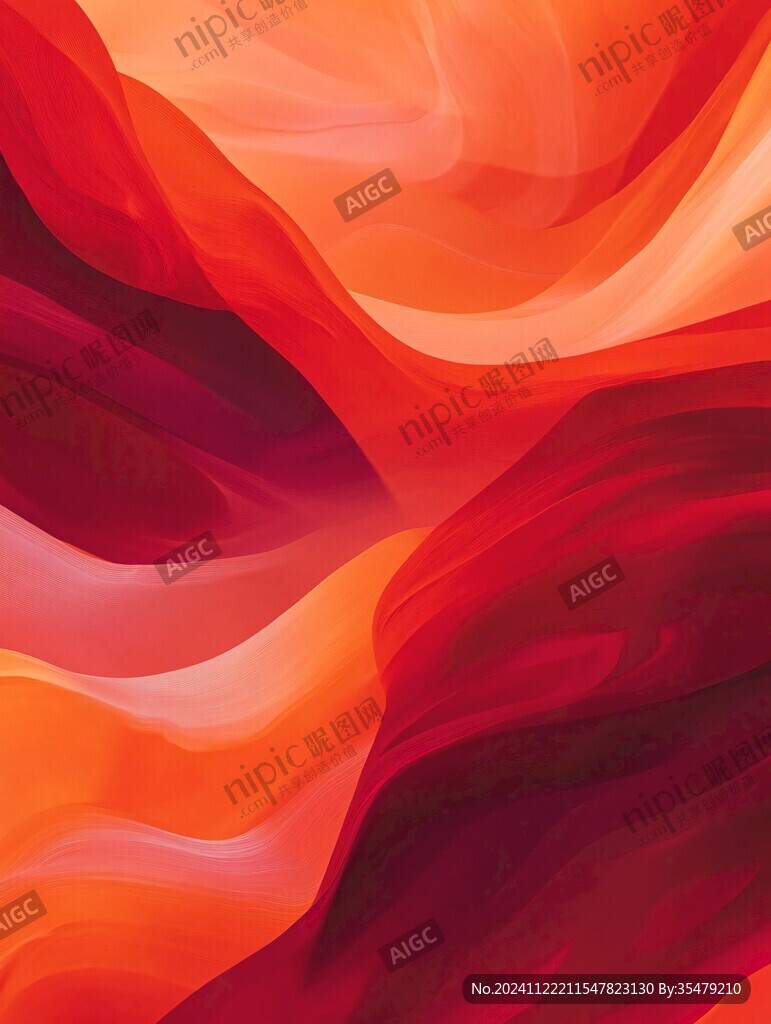 橙红色线条丝滑背景