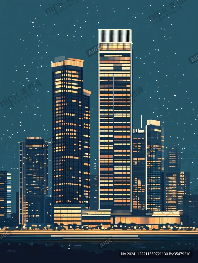 摩天大楼不夜城