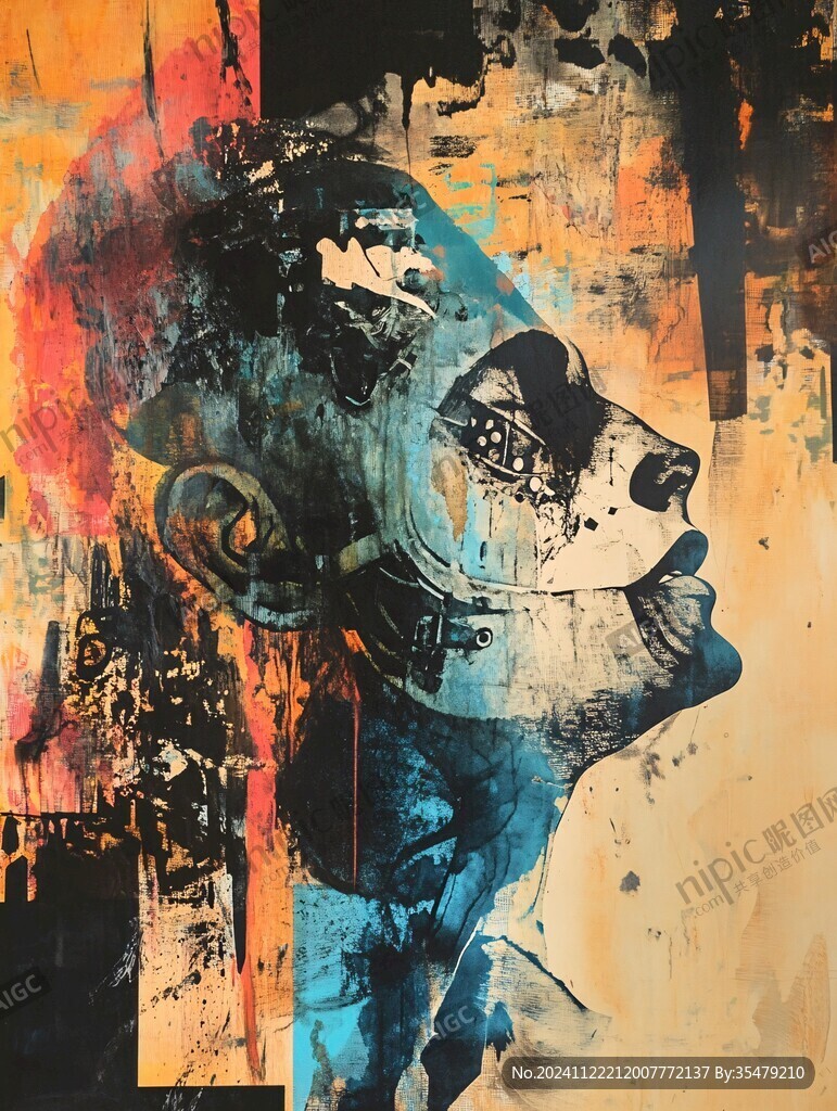 抽象人物油画