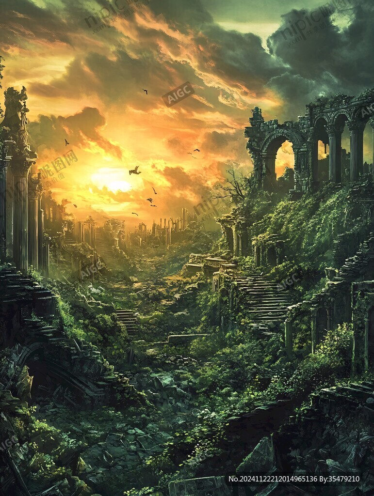 魔幻场景插画