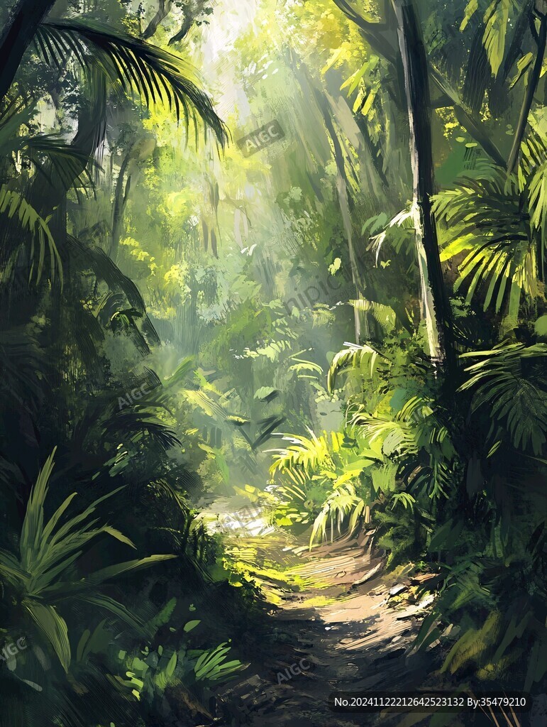 雨林插画
