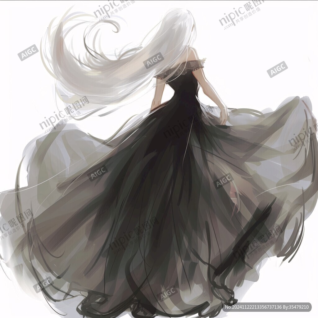 晚礼服插画