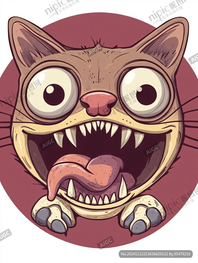 馋嘴猫插画