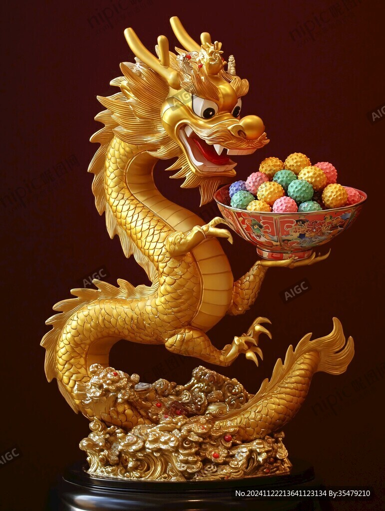 金龙雕球