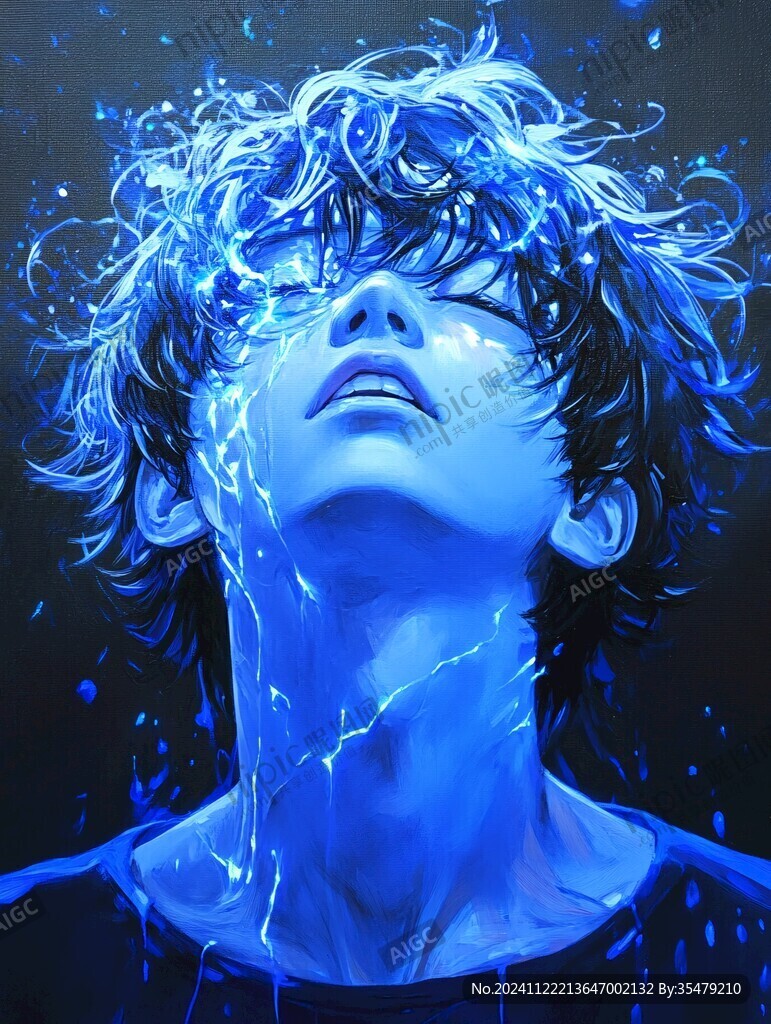 手绘追光的少年