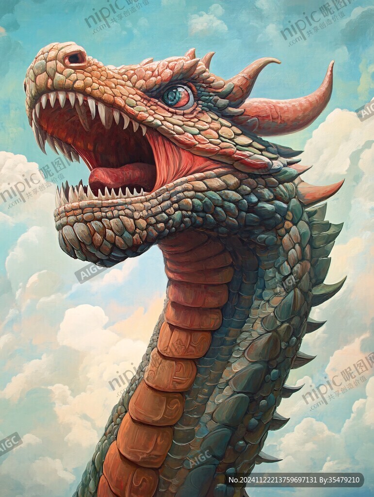 微信移动端卡通龙素材