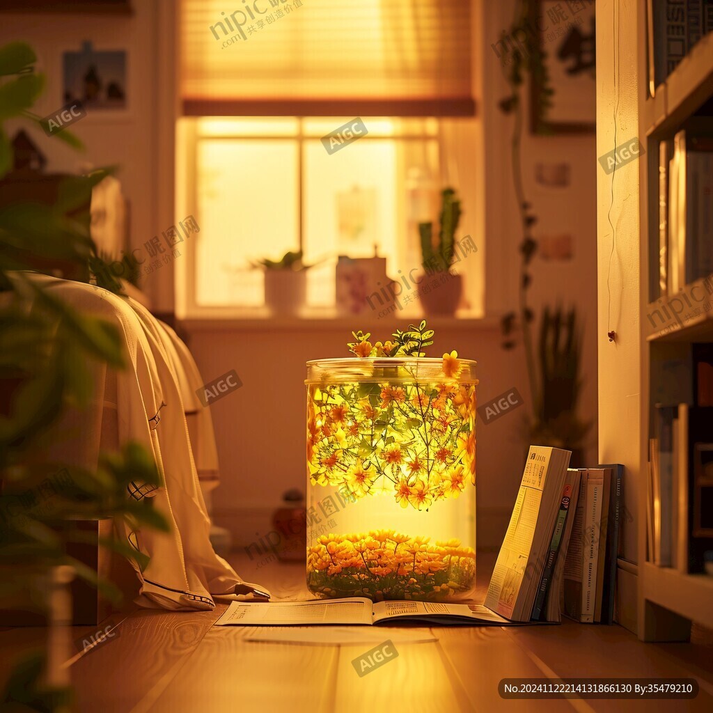 植物台灯