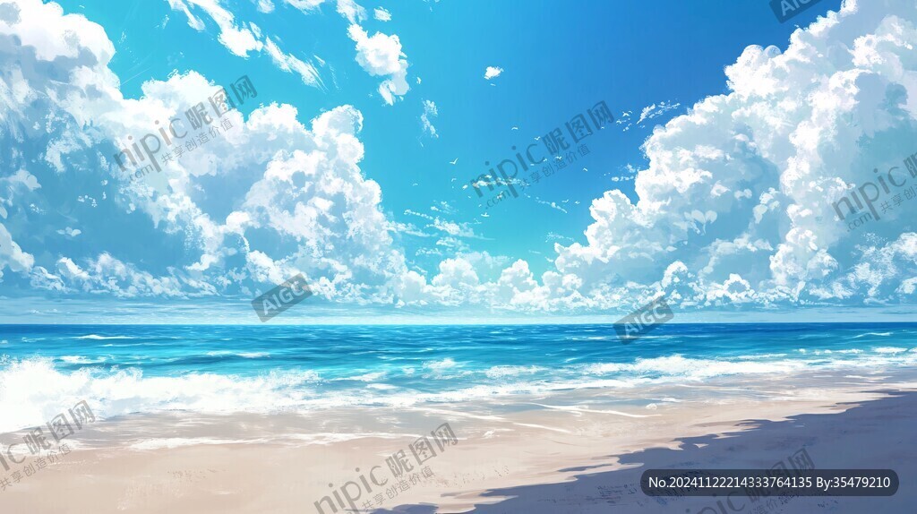 动漫海边
