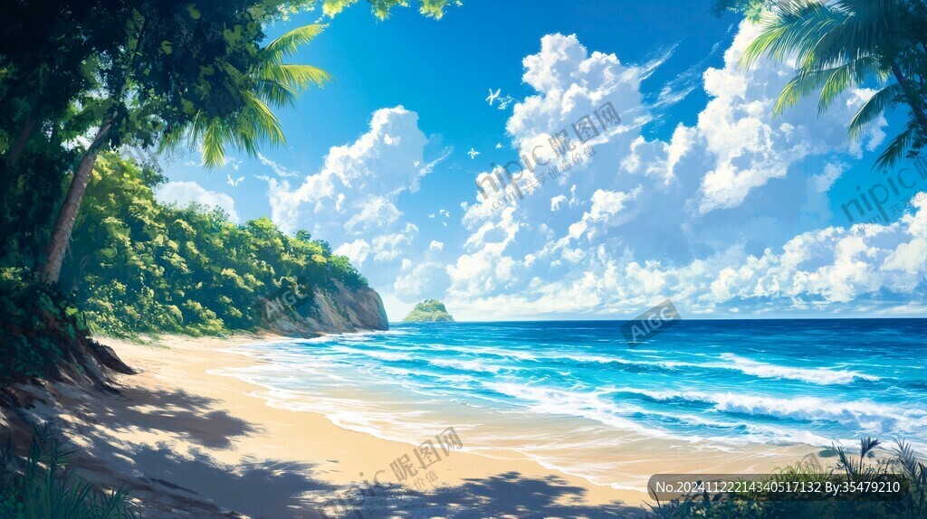 动漫海边