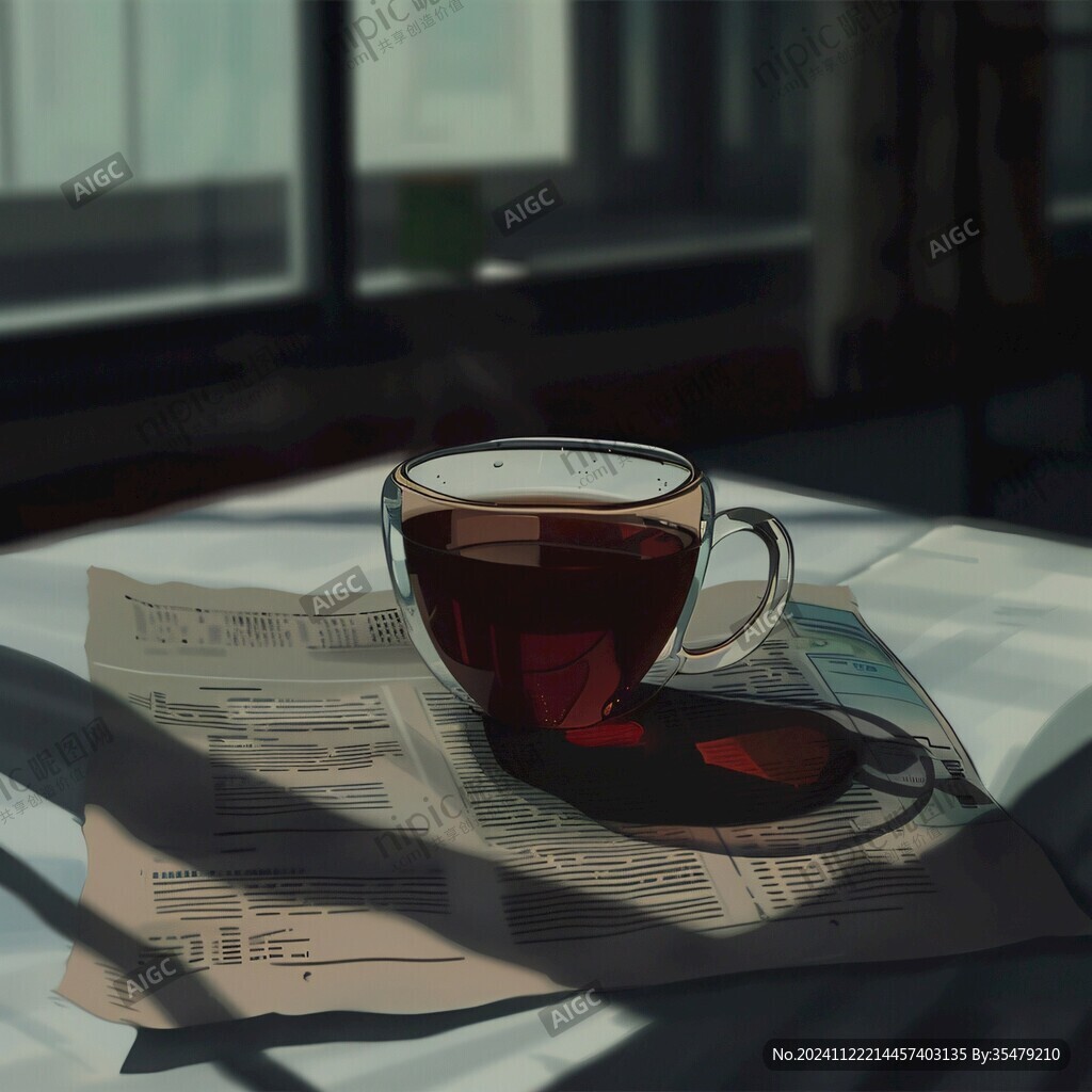 红茶插画