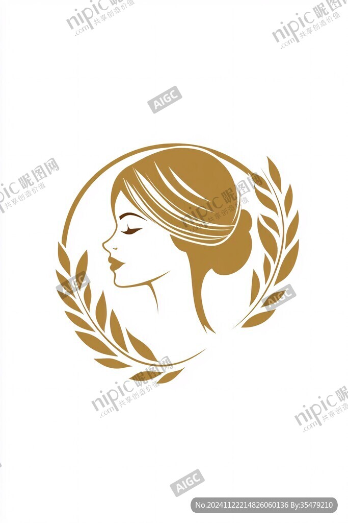 女人侧脸logo