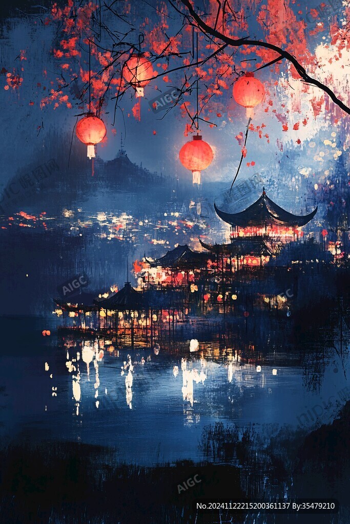 古风夜景