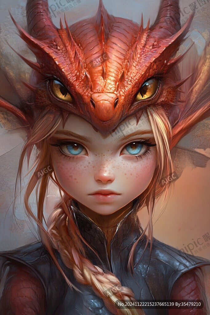 骑龙的少女