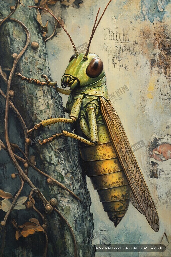 昆虫立体壁画