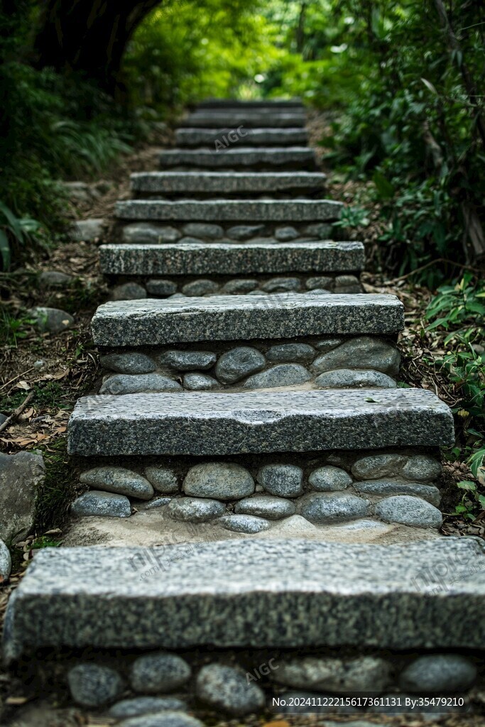 圭峰山鹅卵石小路