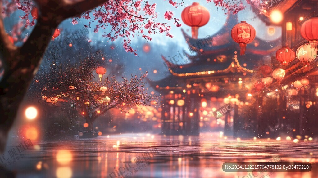 古风夜景