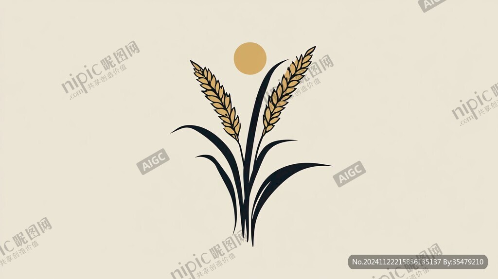 麦穗小人标志
