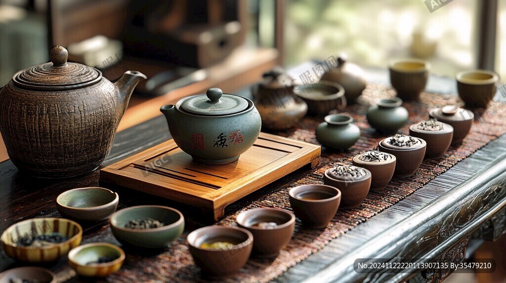 茶具城摆设