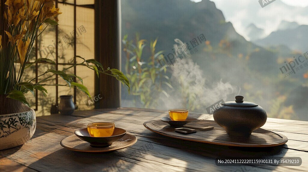 茶具场景图