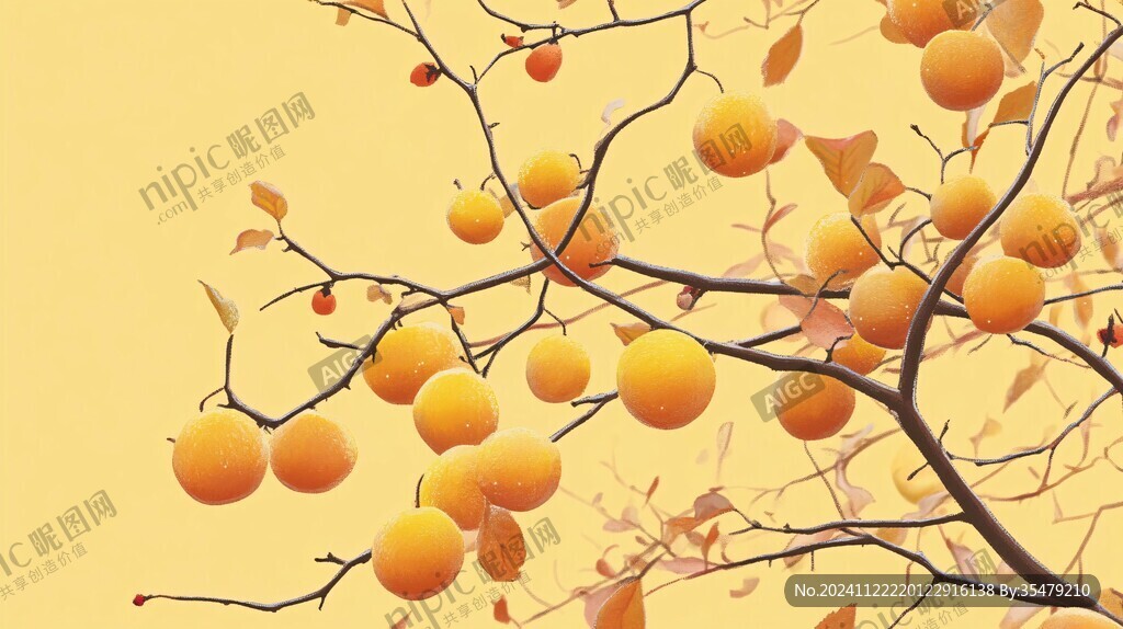 黄皮树插画