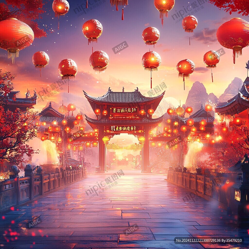 梦幻中秋节场景