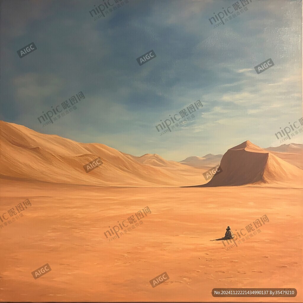 撒哈拉油画