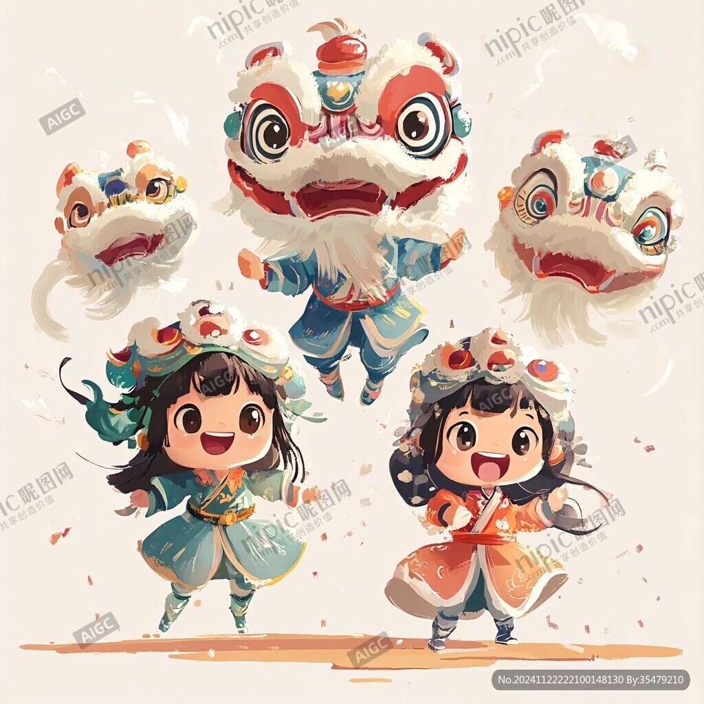 q版舞狮