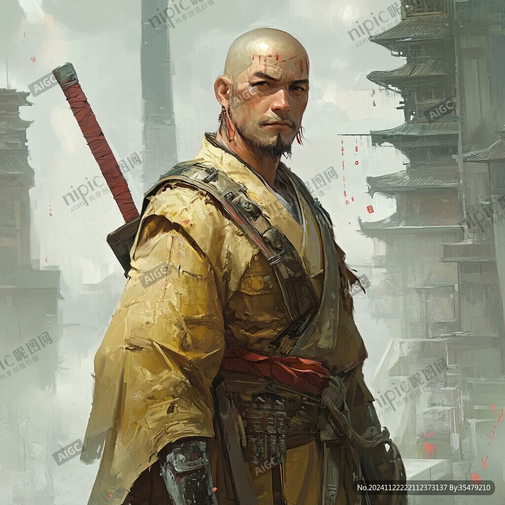 拄剑武士
