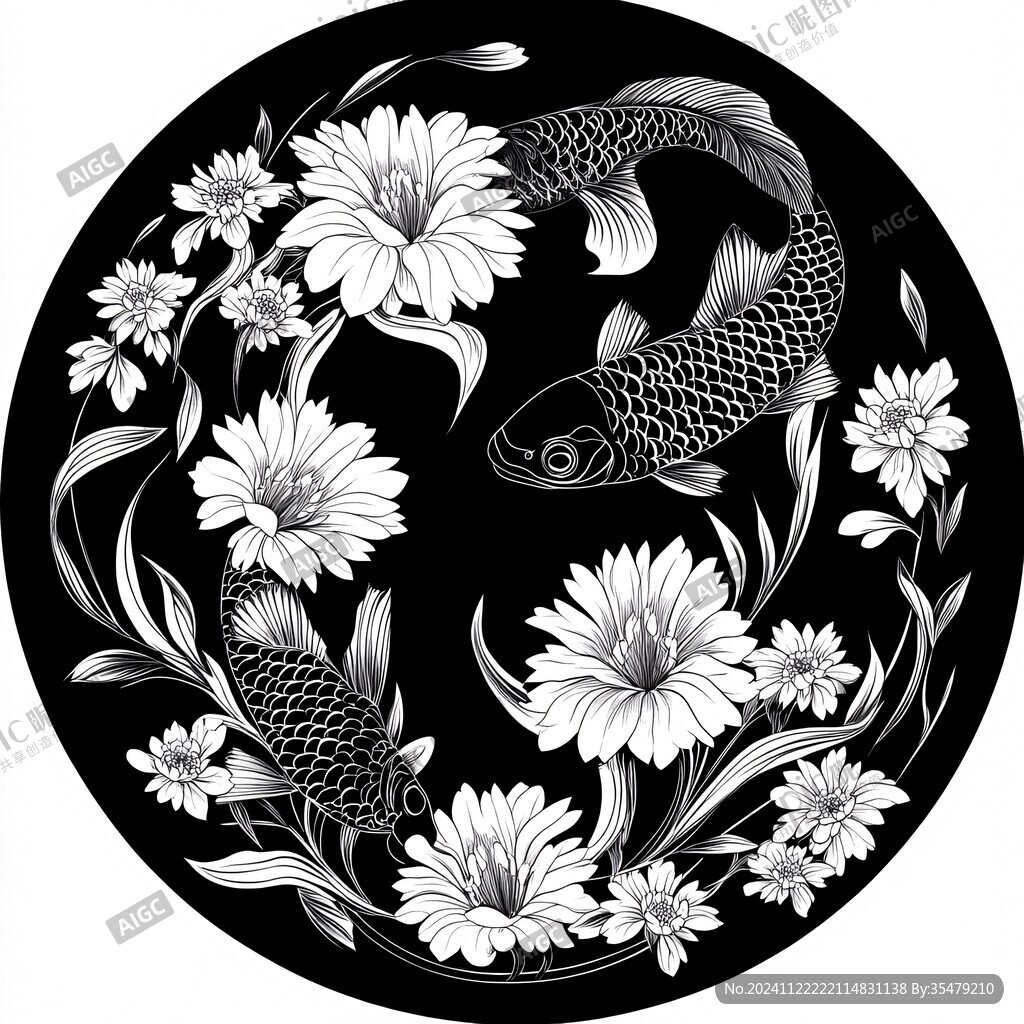 双鱼吉祥图案