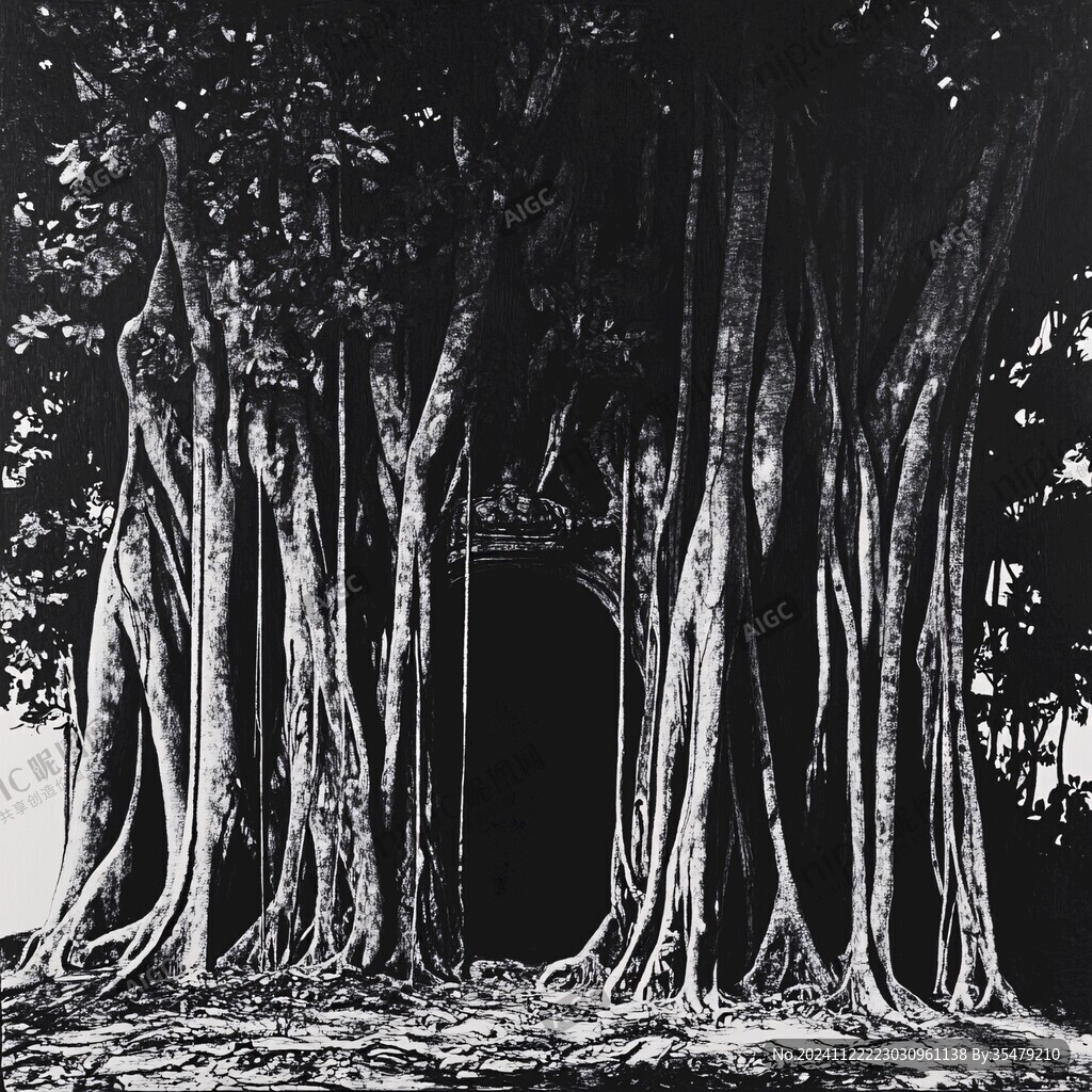 版画古榕