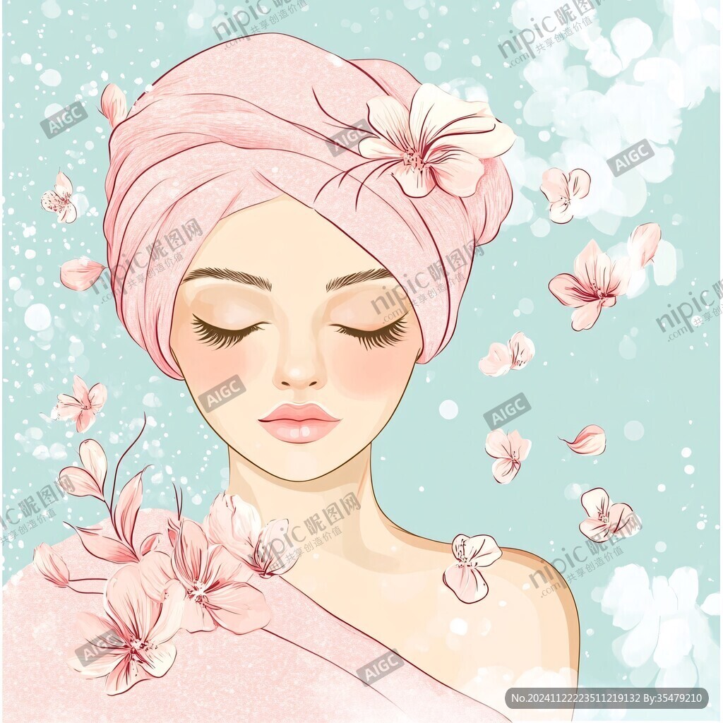 美容装修插画设计