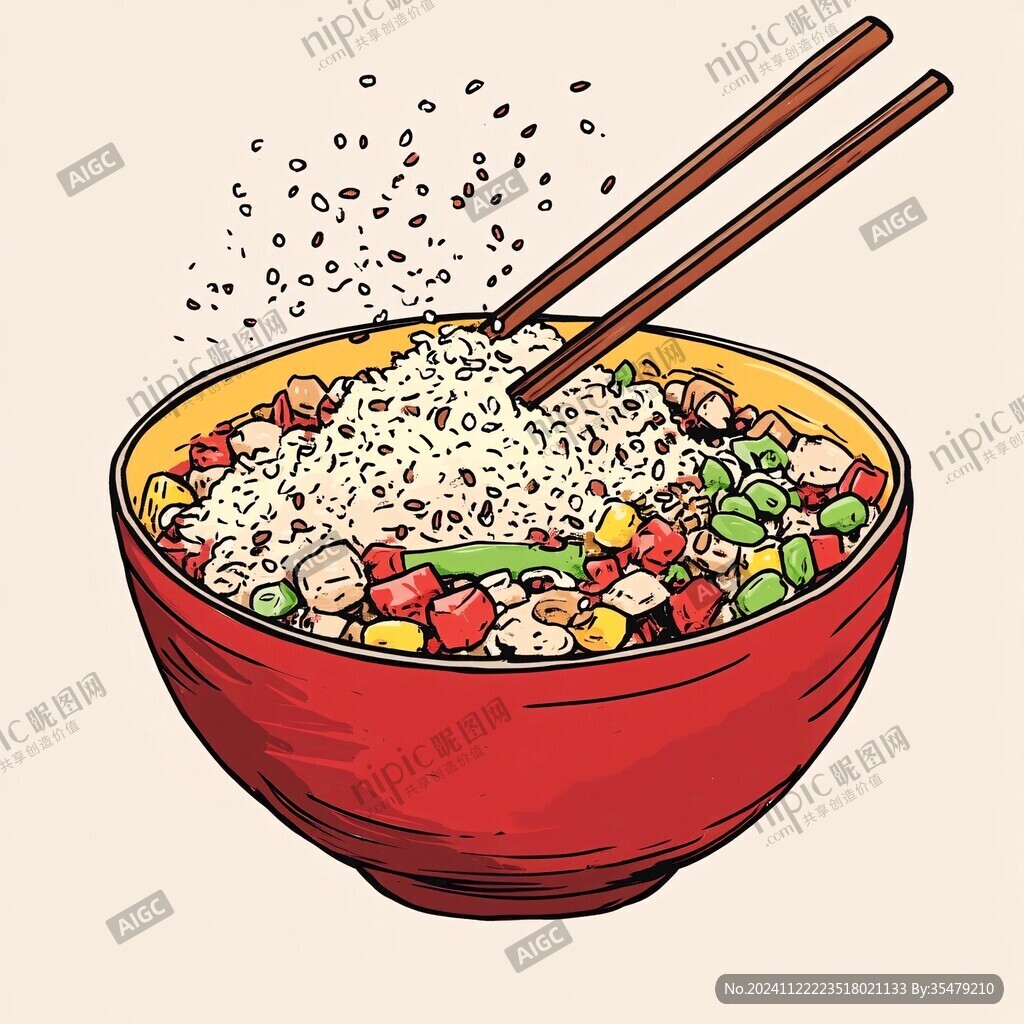 面碗插画