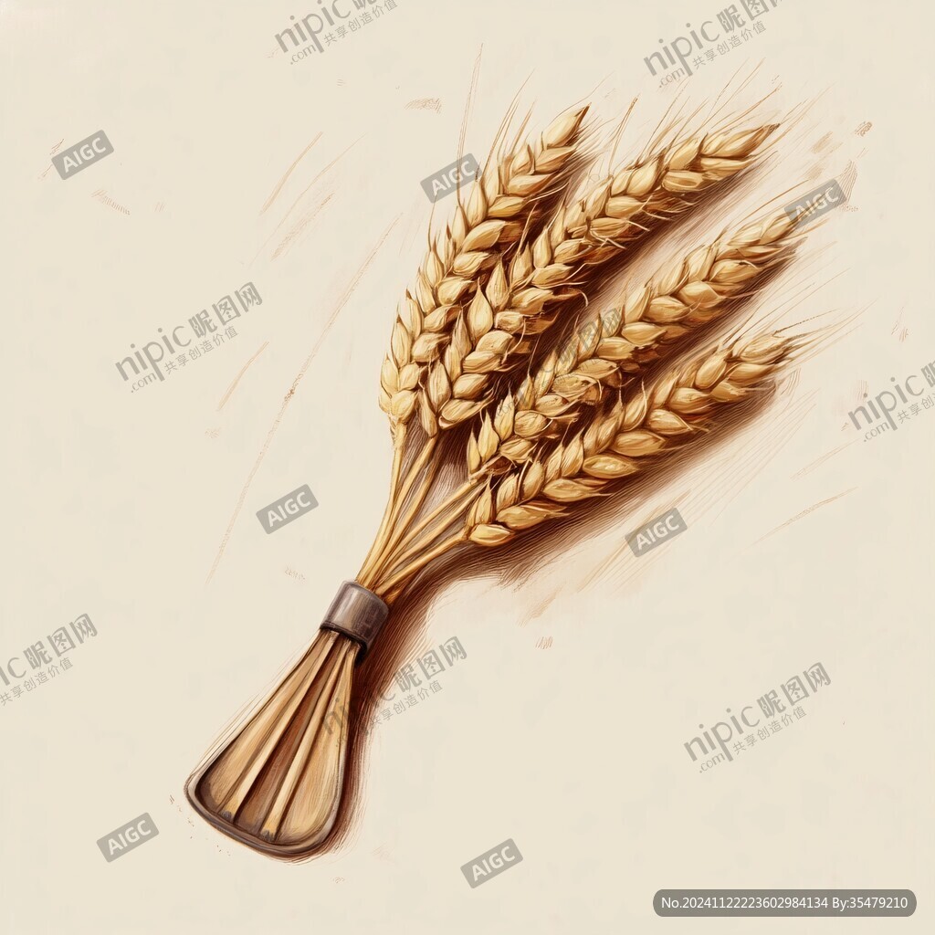 麦粒插画