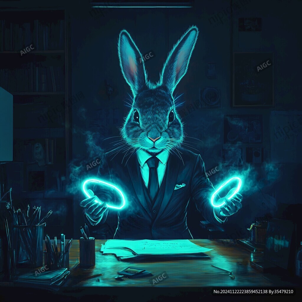 动物创意炫光效果