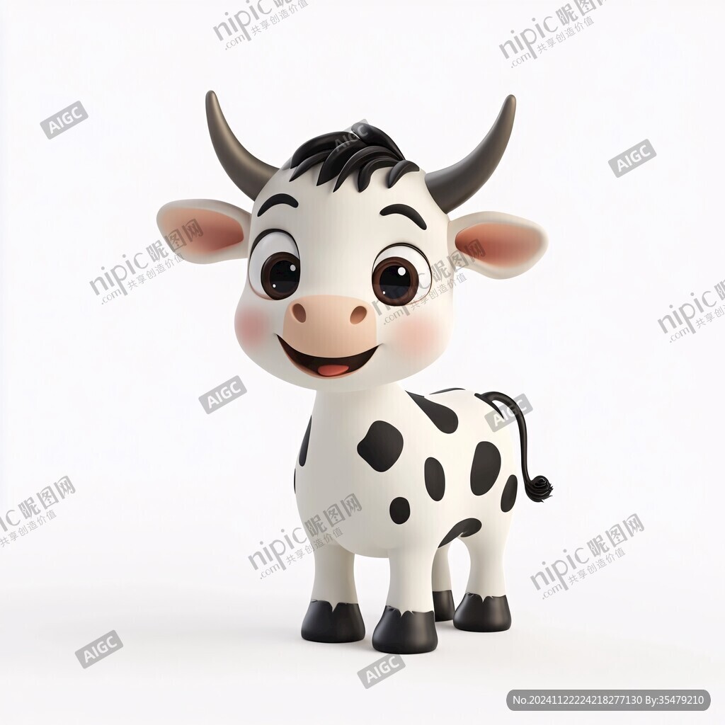 立体卡通牛