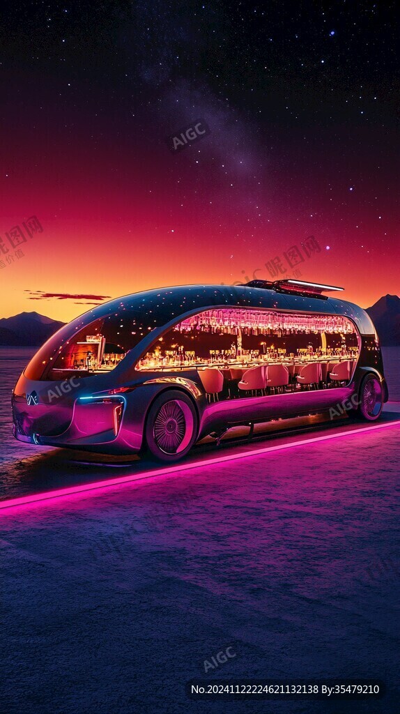 紫罗兰色高速巴士车