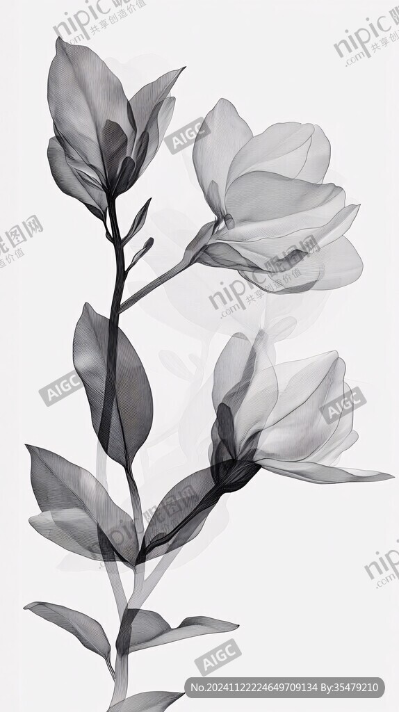 3d简约花