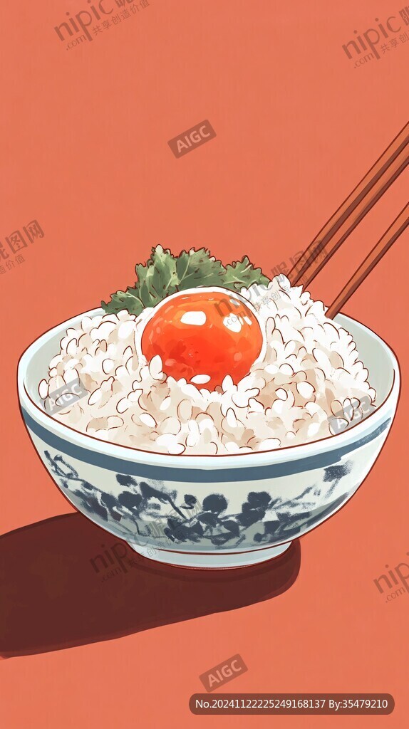 一碗面插画