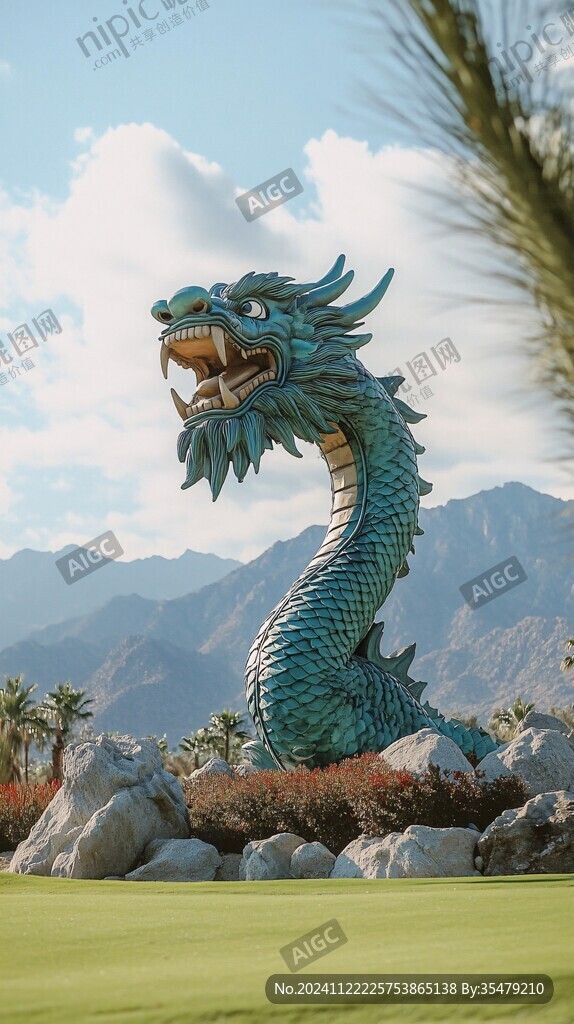 傣族神龙雕塑