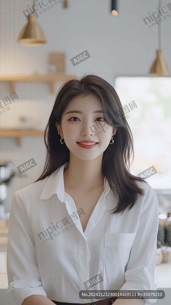衬衫知性美女