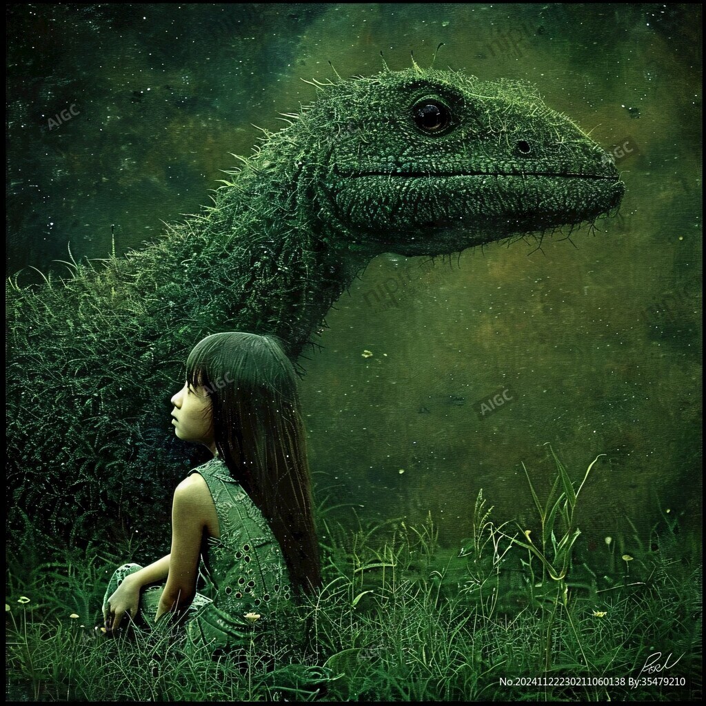 花草恐龙女孩