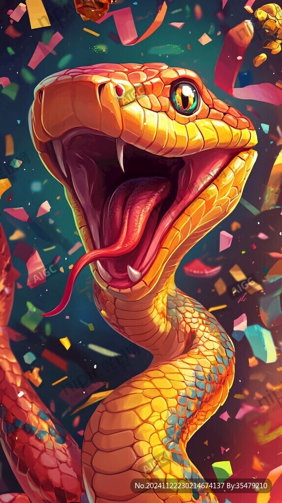 蛇年插画合集