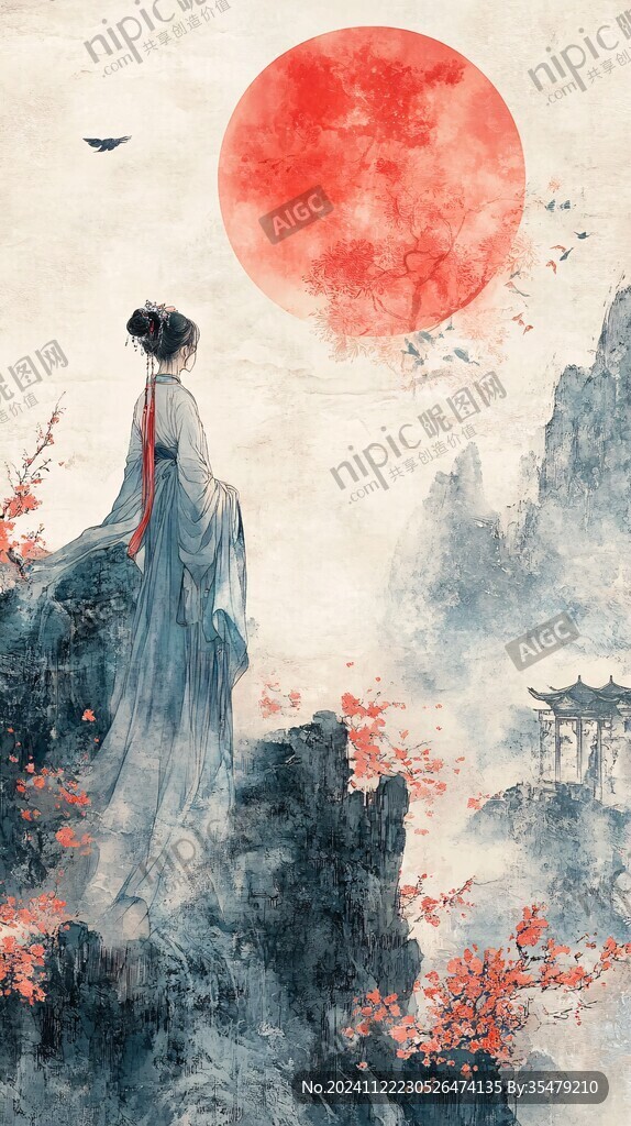 高清古风插画