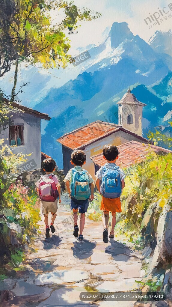 回家路上童年少年