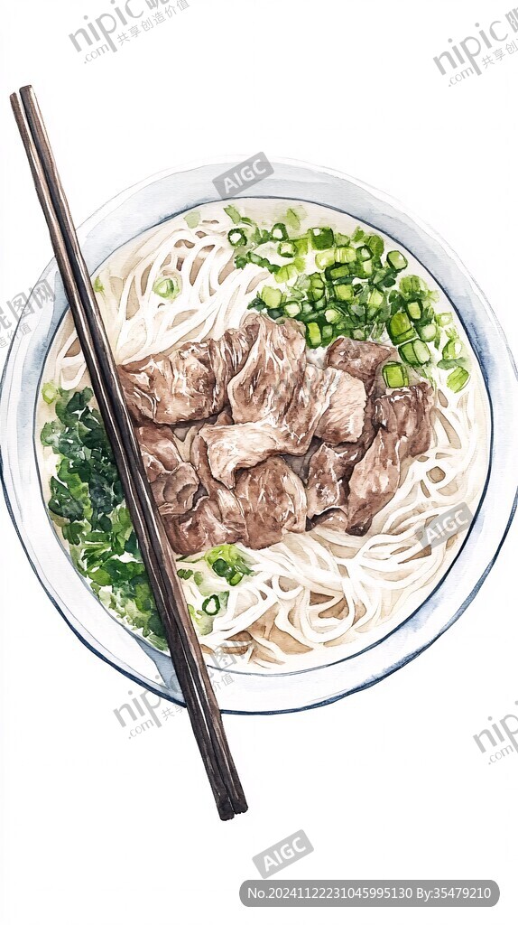 排骨面插画