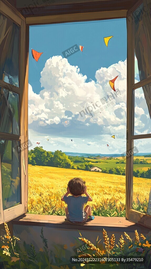 梦幻儿童插画超治愈