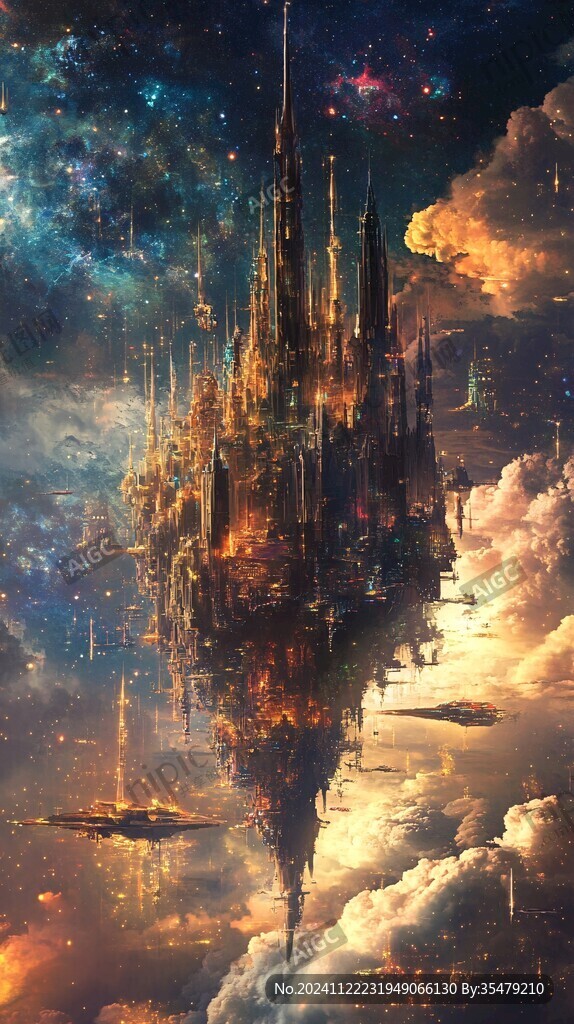 梦幻城堡插画